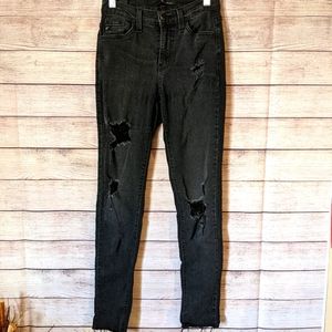 Black distressed Kancan Estillo skinny jeans